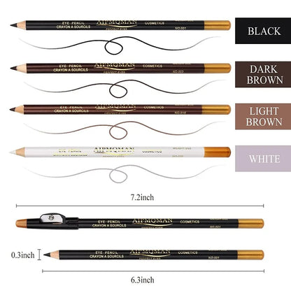 Pencil For Men's Beard Edge Hairline Razor Trace Barber Shape Accessories With Sharpener Hair Line Pen Makeup Eyebrow Pencil
