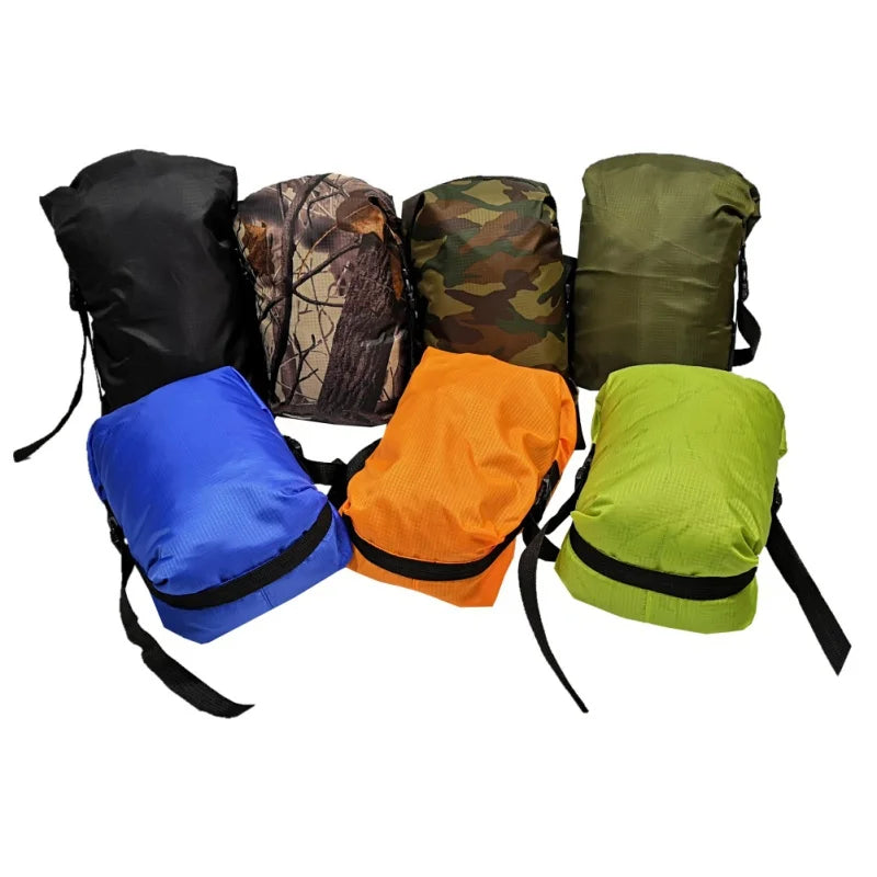 5L/8L/11L Outdoor Camping Sleeping Bag Pack Compression Stuff Sack Storage Ultralight Carry Bag Waterproof Bag Accessories