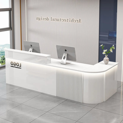 Professional Office Bar Counter Simple Luxury Beauty Design Reception Desk Modern Salon Bancone Bar Lusso Commercial Furniture