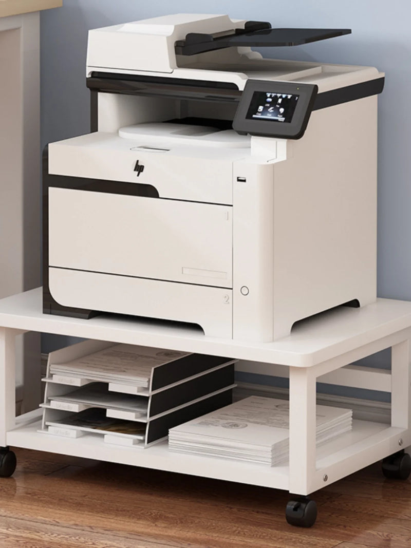 Low Profile Floor Mounted Office Desktop under Desk Printer Copier Storage Ra Home Use Mobile Organization elf
