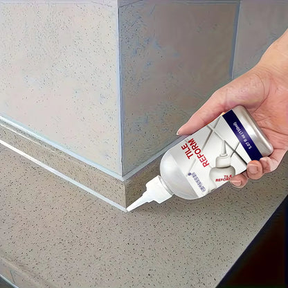 Tile Reform Grout Repair Pen, Waterproof Tile Gap Filler, Mildew Resistant Tile Seam Refinisher for Bathroom Kitchen Floor Wall