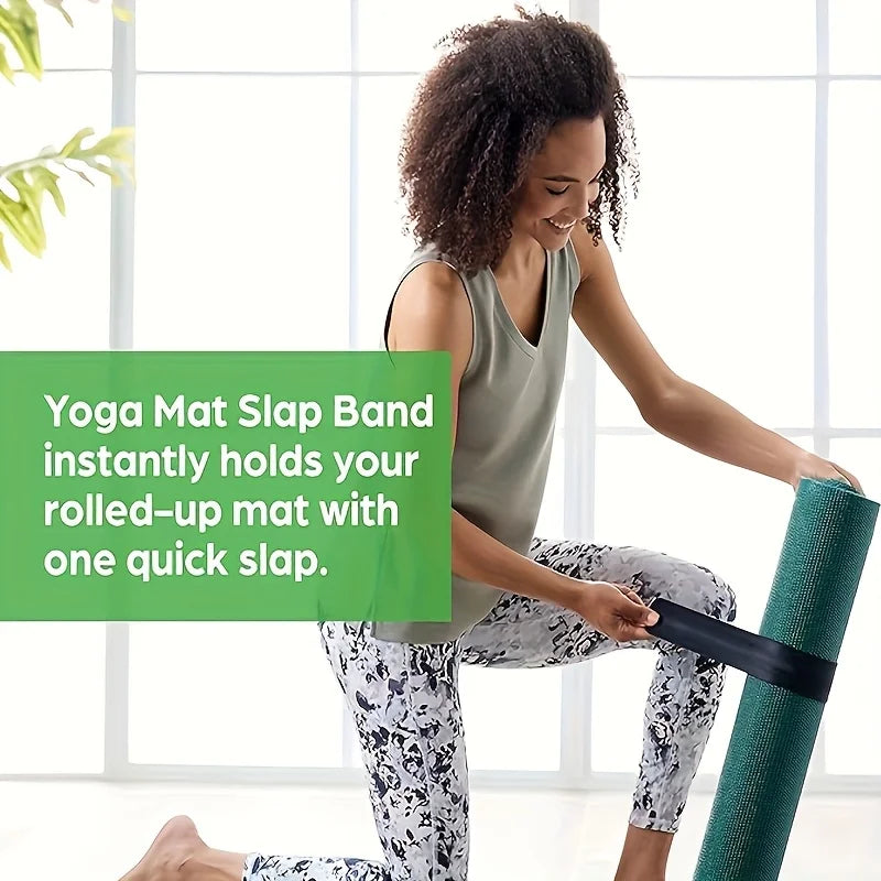 Yoga Mat Binding Special Extra Long Patting Ring Patting Strap, One Press Can Tightly Roll Up and Fix the Mat, Suitable for Most