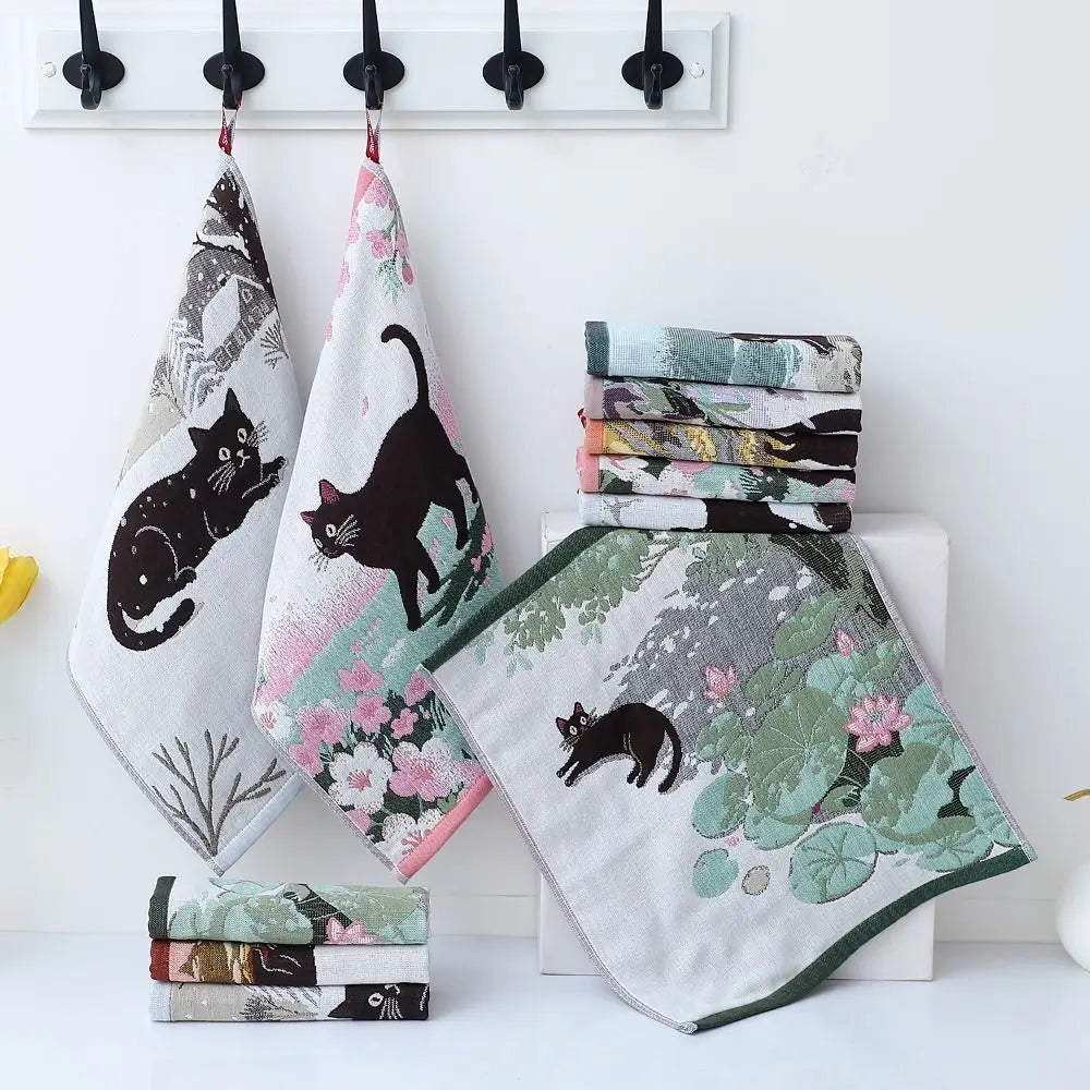 New 34x40cm Large Hand Towel Quick Dry Decorative Kitchen Towel 4 Layer Cotton Gauze Tea Towel Home Restaurant