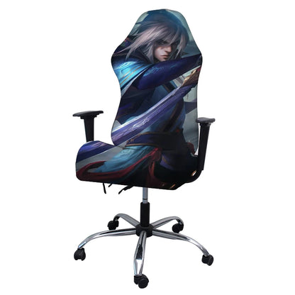 4pcs Gaming Chair Covers With Armrest Spandex Splicover Office Seat Cover For Computer Armchair Protector Cadeira Gamer