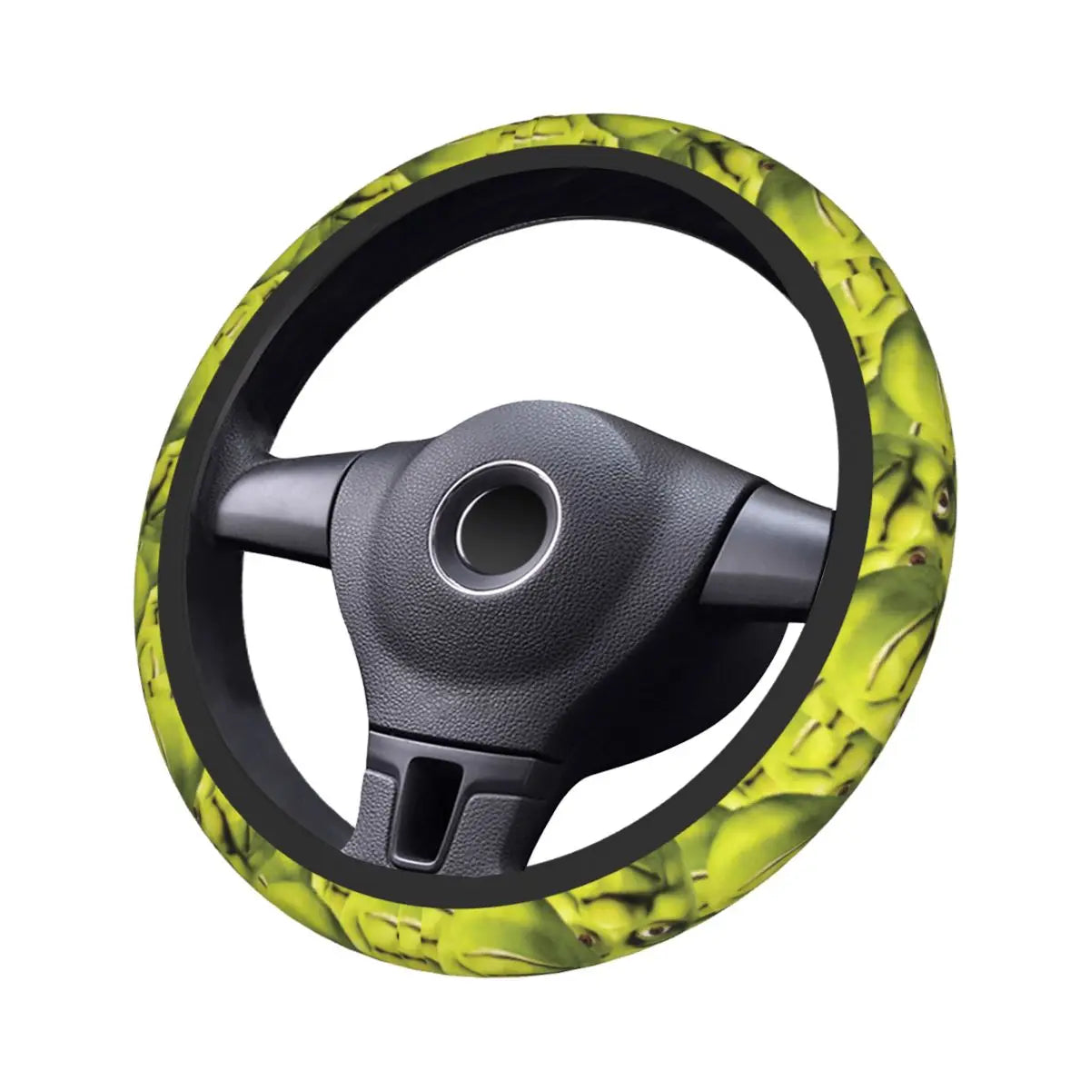 Steering Wheel Cover Shreks Meme Collage Universal Braid On The Steering Wheel Cover Car-styling Elastische Automobile Accessory