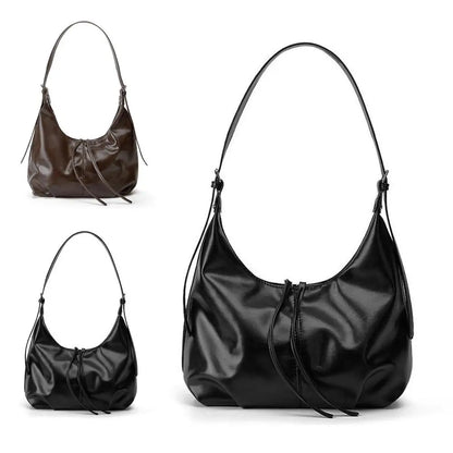 Korean Style tote bag Large Capacity Women's Crossbody Bag Casual Retro Single Shoulder Commuter Underarm Bag