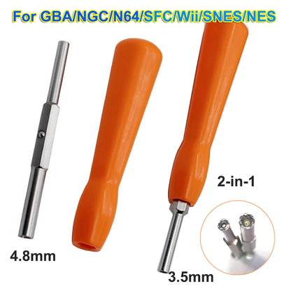 JCDScrewdriver 3.8mm 4.5mm Security Screwdriver 2 In 1 Repair Tool Gamebit For NES SNES N64 GameBoy SFC NGC Wii Screwdriver Tool