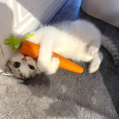 Cat Toy Sound Paper Rope Carrot Hug Cat Fun Anti-Bite Self-relief Cat Stick Cat Scratch Board Pet Supplies