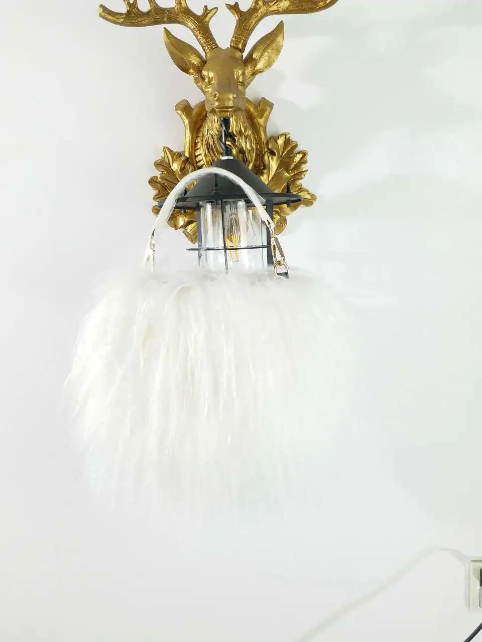 Soft Real Fur Wool Chain Shoulder Bag for Women Designer Purses and Handbags Women's Party Clutch Crossbody Bag High Quality