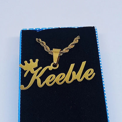 Custom Movable Big Name Pendant Necklace Stainless Steel Cuban Chain Nameplate Personalized Necklace For Women Fashion Jewelry