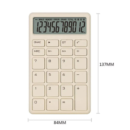 Student Calculator Simple Design 12 Digits Basic Calculator High Sensitivity Button Portable Calculator Student Stationery