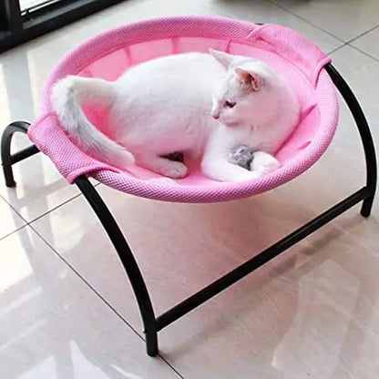 Cat Dog Bed Pet Hammock Bed Free-Standing Cat Sleeping Cat Bed Pet Supplies Whole Wash Detachable Easy Assembly Indoors Outdoors