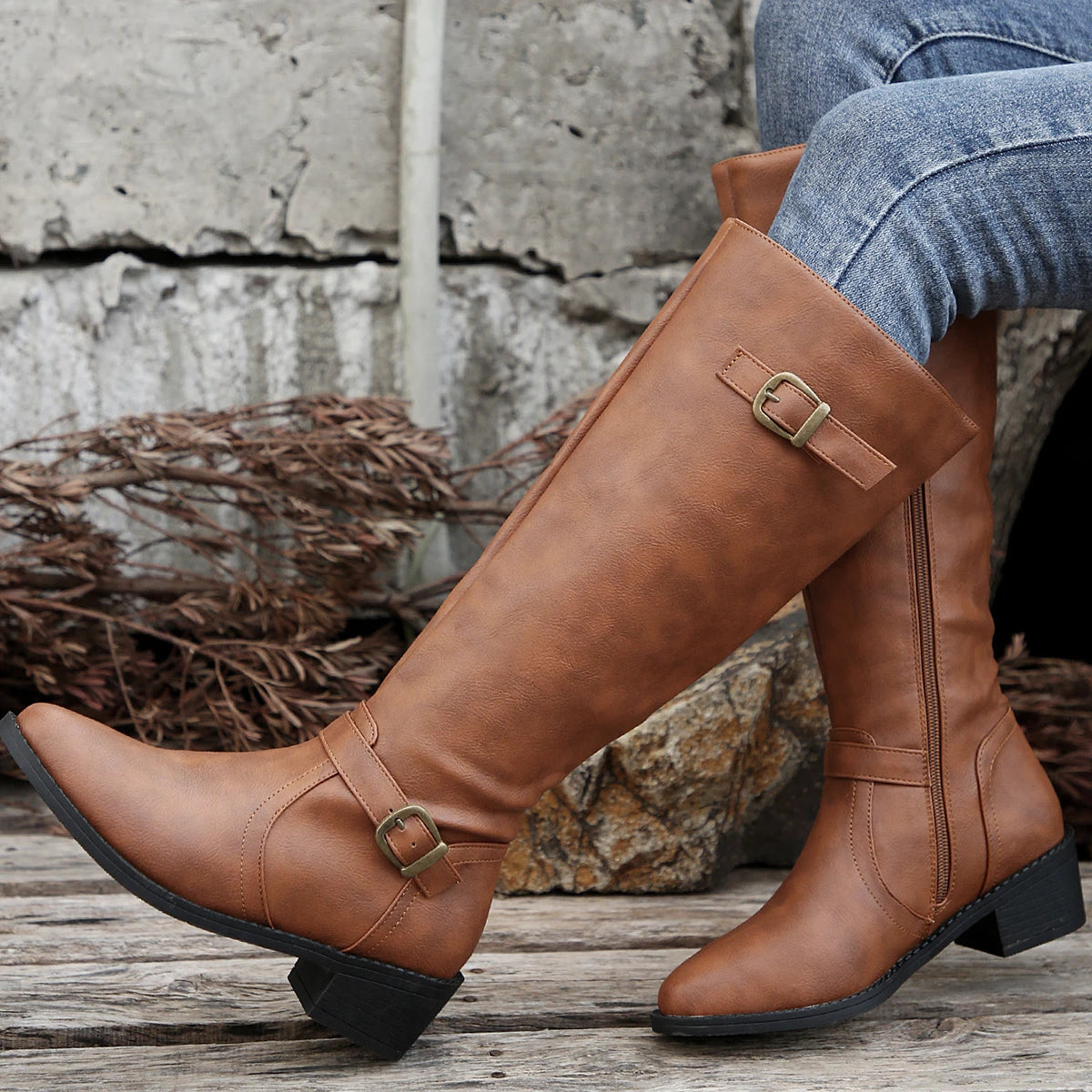 Women Boots Winter Fashion Knee High Boots Women High Quality Comfort Long Boots Outdoor Fashion Sexy Shoes Women Botas De Mujer