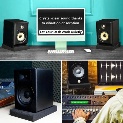 Speaker Sponge Shock Absorbing Pad Desktop Monitor Hardened Shockproof Sound-absorbing Silent Pad Remove Resonance Sponge