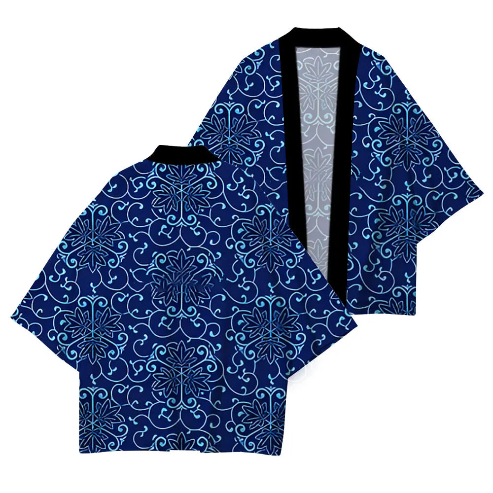 Casual Japanese Kimono Japanese Traditional Clothing Simple Printing Process Loose Comfortable High Quality Cardigan Half Sleeve