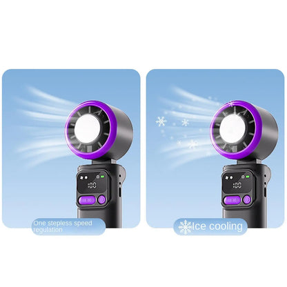 Portable Fan Handheld 5 Speeds Rechargeable Foldable Quiet Cooling Portable Tabletop Fan For Outdoor Travel Beach Camping Hiking
