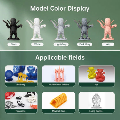 SUNLU UV ABS Like Resin 405nm 2KG 1KG/ Bottle Low Odor And Low Shrinkage For LCD 3D Printer Printing Material 3D Printing