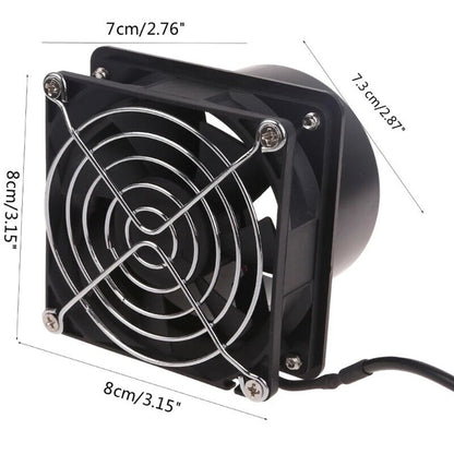 Smoke Absorber Fume Extractor Fan Pipe Duct Exhuast Fan USB Adjustable Speed Smoke Absorber Accessories Range Hood Accessories