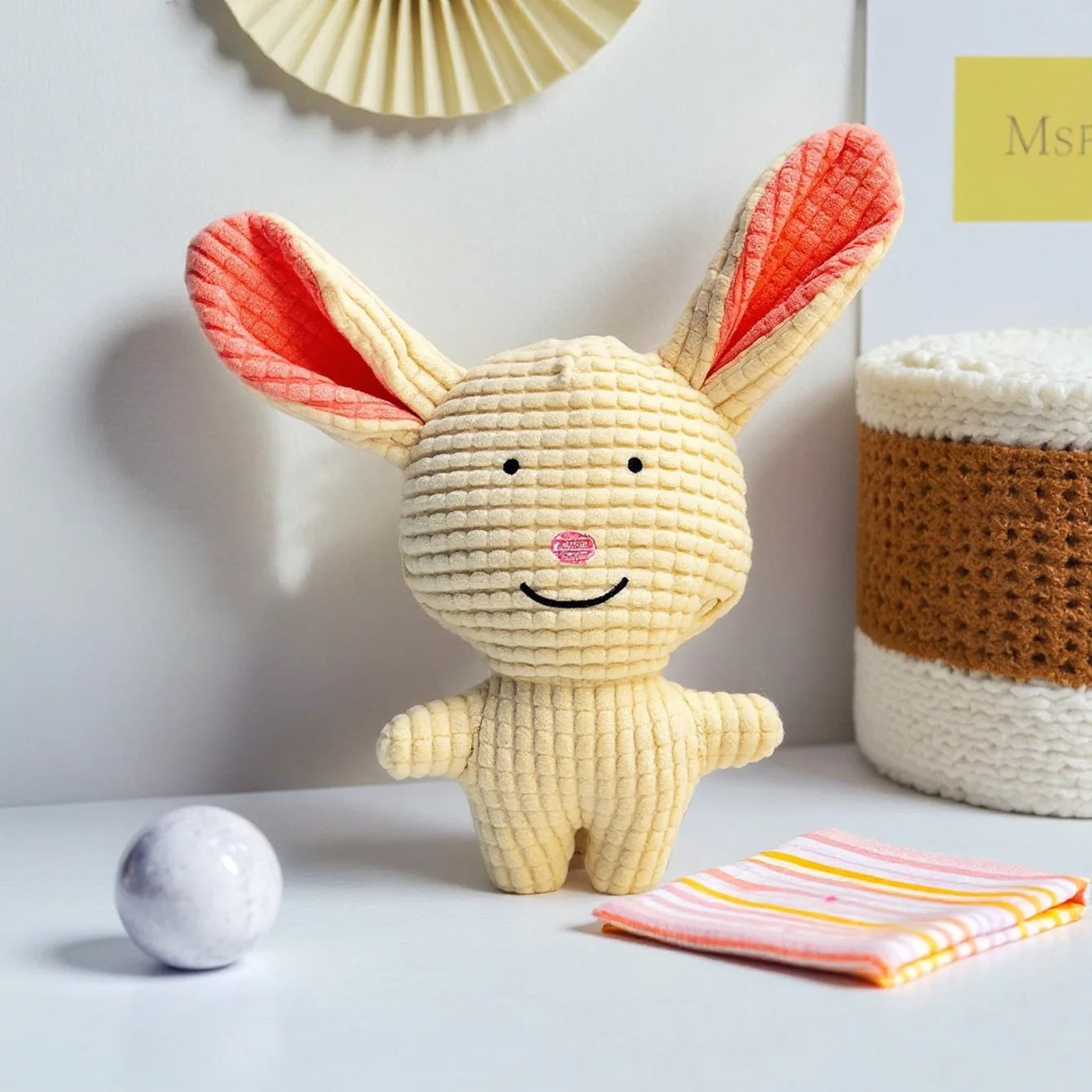 Pet Supplies: Durable Chew-Resistant Corn Plush Toys for Cats and Dogs, with Sound and Various Cartoon Designs