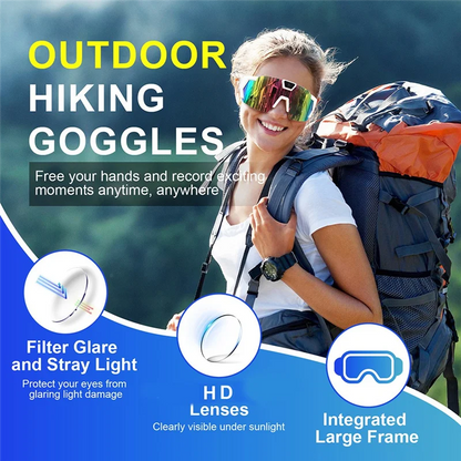 ABHT-HD Video Recording Sunglasses Smart Action Camera Glasses Bicycle Outdoor Driver Recorder Walk Cam