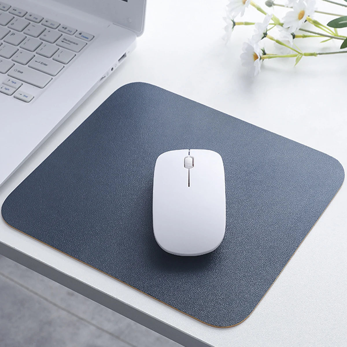 1PC Small PU mouse pad Non-Slip Gaming Desktop Leather Mouse Pad Waterproof Anti-Scratch Easy To Clean Mat For PC Laptop Desktop