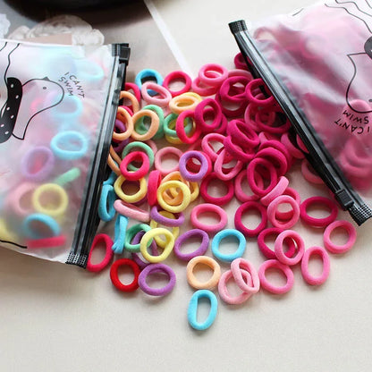 2pc Pet Supplies 100pcs/set Elastic Pet Hair Band Dog Grooming Accessories Bow with Hair Bands for Dogs Headwear Puppy Cat Bow