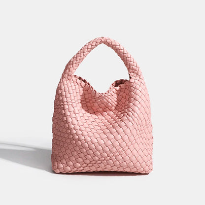 Designer bag Luxury 2025 woman bag Brand New Product PU Small size hand-woven bucket bag High quality Women's handbag