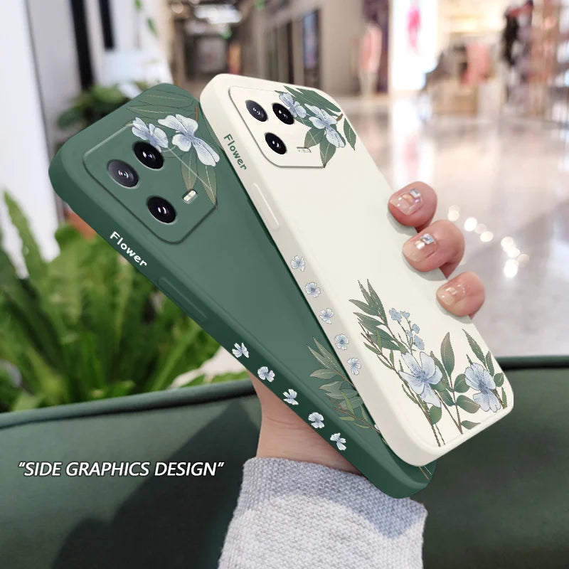 Encounter Flowers Phone Case For Xiaomi 17 Mi 15 15T 14 14T 13 13T 12 12X 12T 12S 11 11T 10 10T 9 9T Pro Lite Liquid Silicone Co