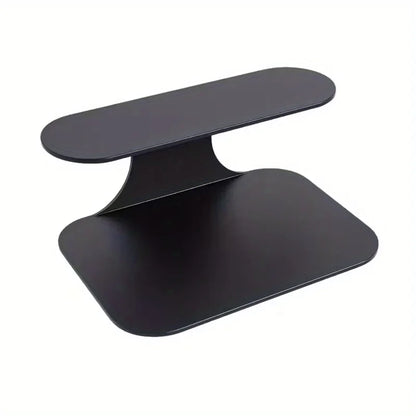 Two-Level Floating Nightstand Shelf, Easy Black Wall-Installed Side Table for The Bedroom, Suitable for Plants, Books