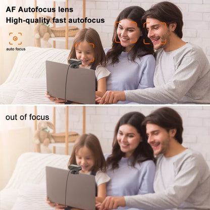 Lenovo 4k Hd Mini Webcam With Microphone Full Hd 2k Webcam Autofocus Usb Webcam For Auto Focus Pc Laptop Video Shooting Camera
