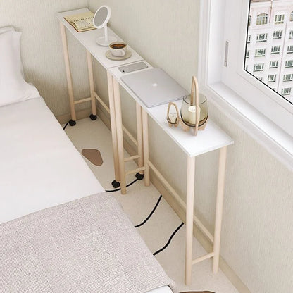 Multi-Functional Storage Rack Bedside Narrow Gap Table Small Family Bedroom Desk Sofa Table Modern Wooden Storage New Arrival