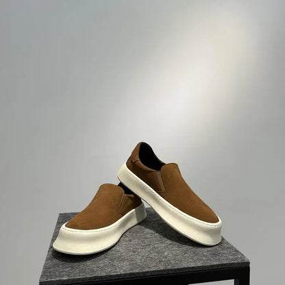 Men Casual Shoes Spring 2026 Comfortable Soft Sole Lightweight Breathable Loafers Fashion Versatile Leisure Slip on Flat Shoes
