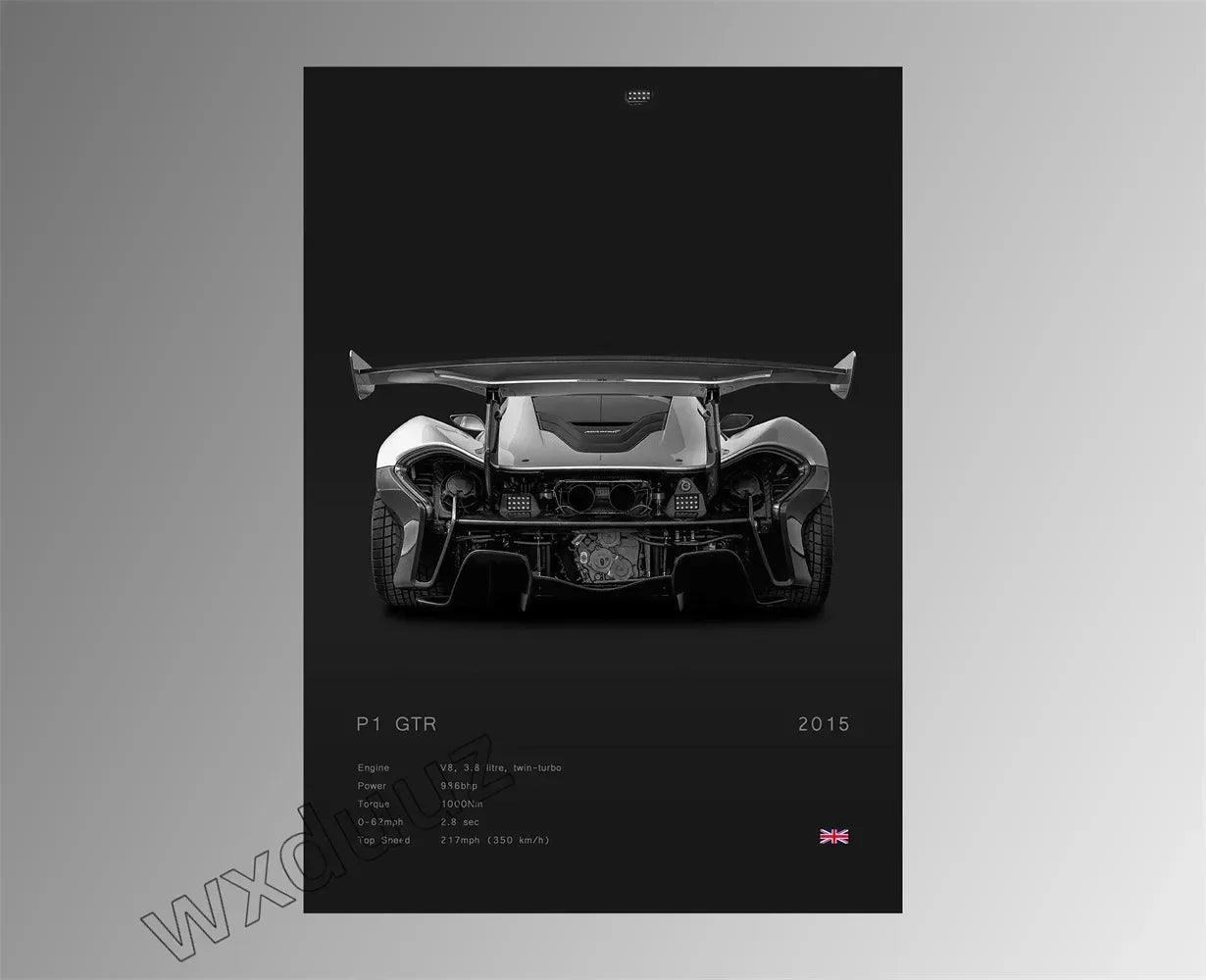 Modern Design Home Decoration Classic Popular Car Brand Motorsport Supercar Canvas Painting Wall Art Aesthetic Room Decor Poster