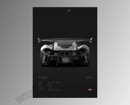 Modern Design Home Decoration Classic Popular Car Brand Motorsport Supercar Canvas Painting Wall Art Aesthetic Room Decor Poster