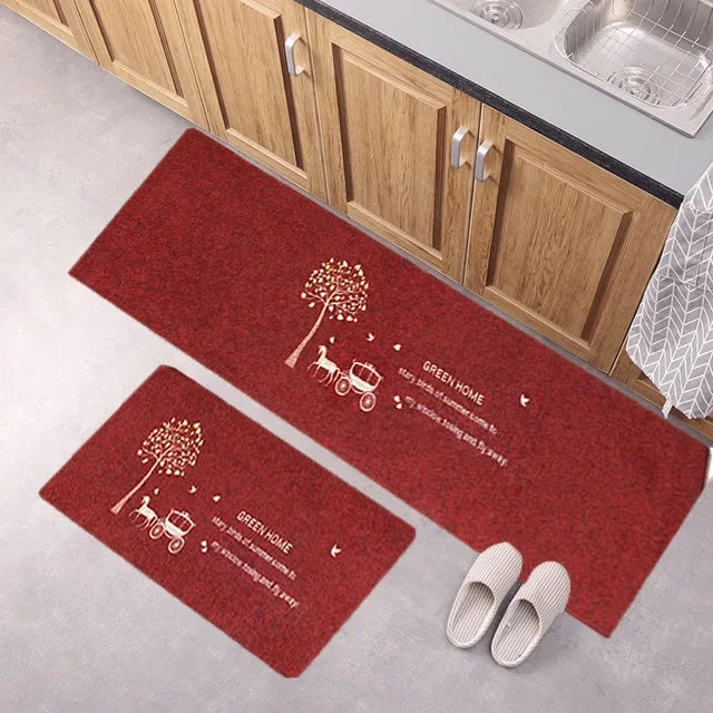 Door Floor Mat Japanese-style Door Mat Rectangle Non-Slip Foot Pad Home Welcome Carpet for Hallway Bath Kitchen Doormat