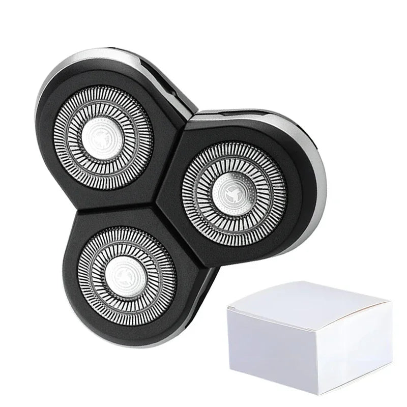 Replaceable Electric Shaver Head 3/5/6/7/8/9 Floating Blade Head Nose Trimmer Hair Clipper And Face Cleaning Brush Massage Head