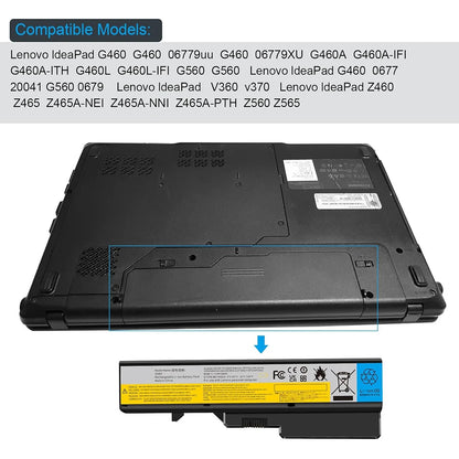 Laptop Battery for Lenovo G460 G465 G470 G475 G560 G570 B470 B570 IdeaPad V360 V370 V470 Z465 Z475 Z560 Z570 L08S6Y21 L09C6Y02