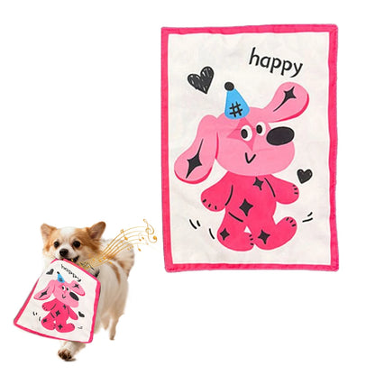 Pet Dog Chew Toys Crinkle Paper Squeaky Boredom Buster Dog Entertainment for Small Medium Breeds Like Teddy Corgi Fun Voice Toys