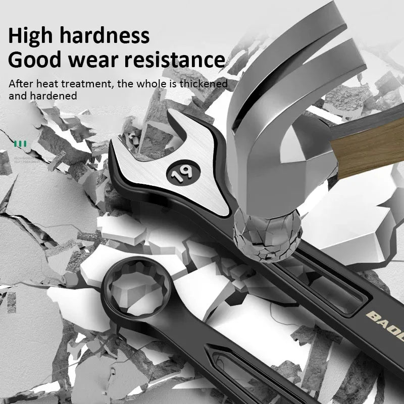 Durable Ratchet Wrench 8-32mm Universal Double Open Ends Torx Wrench Combination Wrench Fast Ratchet Wrench Auto Repair Tools