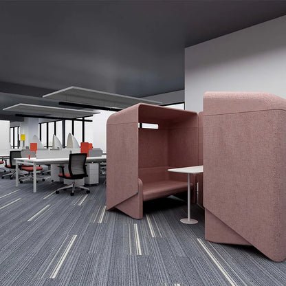Modern Modular Pod Acoustic commercial office partitions Furniture 2 Seat Desk Table Office Cubicle Workstation office sofa