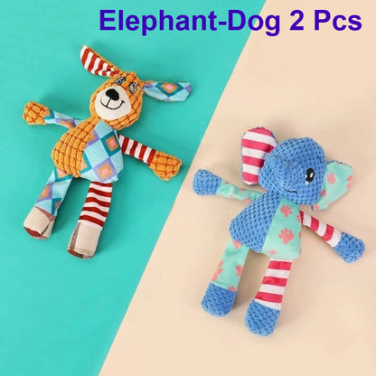 1/2 Pcs Pet Toys Dog Toys Plush Sound Toys Plush Biting and Grinding Resistant Cat Toys Pet Supplies Dog Toys