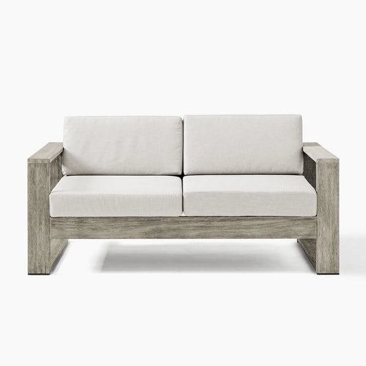 Modern Design Garden Sofa Set for Outdoor Patio Courtyard Leisure Teak Wooden Furniture for Home Hotel Villa Park Apartment