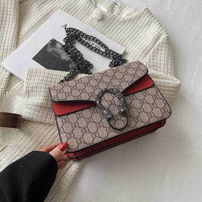 Fashion Popular Women's Bag Trend Brand Retro Chain Shoulder Bag High Quality Ladies Crossbody Bag Designer Luxury Handbag
