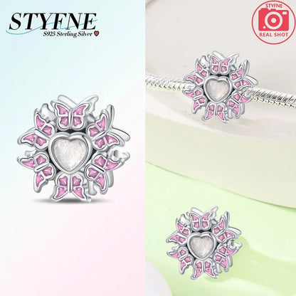 925 Sterling Silver Chameleon Luminous Firefly Butterfly Charms Beads Fit 925 Original Bracelets Fine DIY Jewelry Making