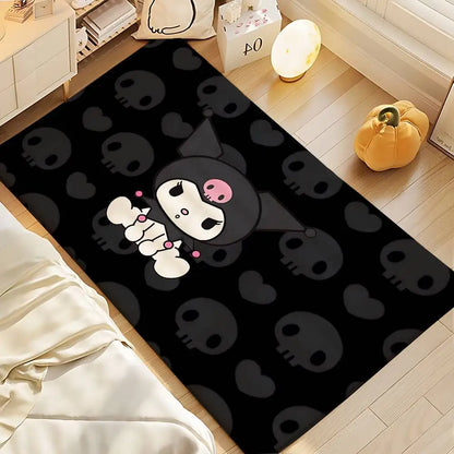 Cute Cartoon-K-Kuromi-S Kawaii Floor Mat Bathroom Absorbent Mat Simple Door Dirt-resistant Mat Home Kitchen Mat Foot Mat Entry