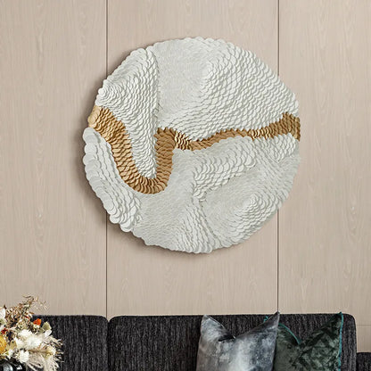 Modern Simple Three-dimensional Leather Object Pure Hand Collage Entrance Sofa Background Decorative Painting