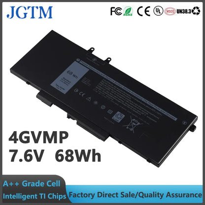 Brand New 4GVMP 7.6V 68Wh Laptop Battery for Dell Latitude 5400 5410 5500 5510 Precision 3540 3550 Notebook Battery