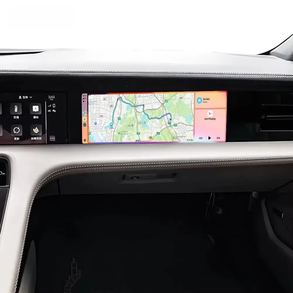 Android 13.0 GPS Navigation Carplay For Porsche Taycan 2019-2025 Car Radio Passenger Co-pilot Screen Multimedia Player Head Unit