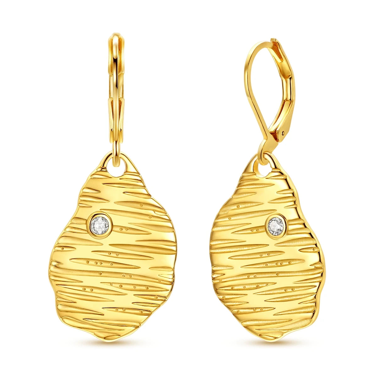 925 Sterling Silver Gold Drop Earrings For Woman Flower Round Sun Hoop Earring Pendientes Classic Original Woman Jewelry Gift
