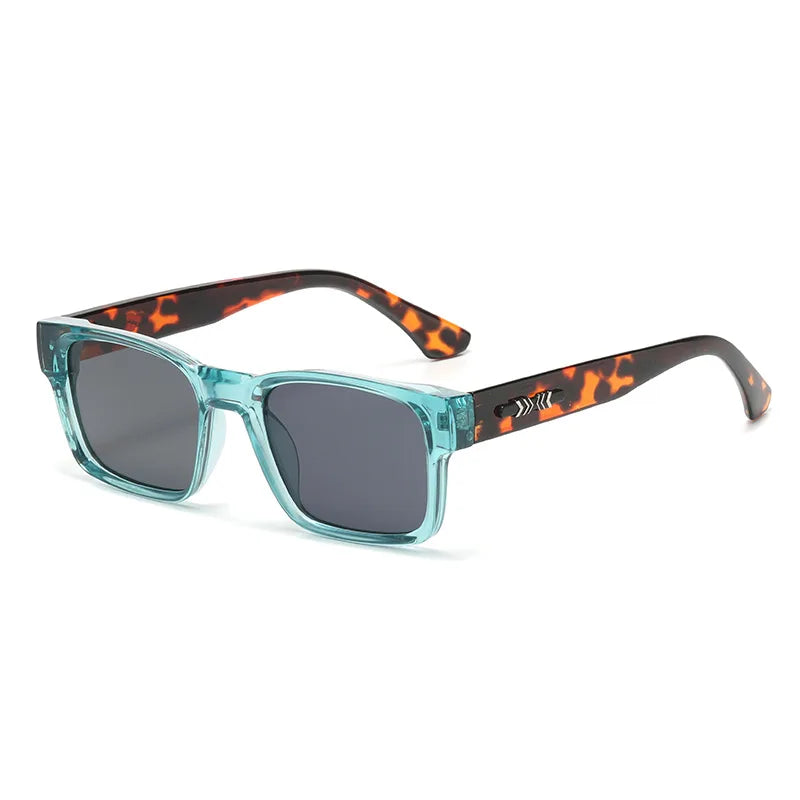 Retro Square Sunglasses. Simple And Minimalist Thick-frame Design. Uv Protection. Suitable For Both Men And Women. Style 9017.